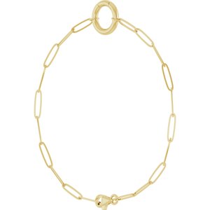 14K Yellow Charm 7" Bracelet