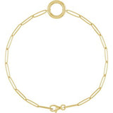 14K Yellow Charm 7" Bracelet