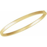 14K Yellow Hinged 7" Bangle Bracelet