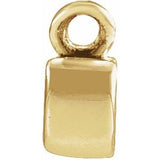 14K Yellow 23x4.81 mm Petite Mama Script Necklace Center