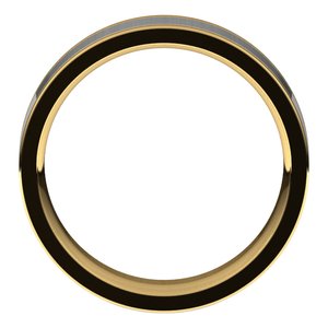 14K Yellow/White Flat Band Size 10
