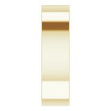 14K Yellow 2 mm Square Mens Ring Mounting
