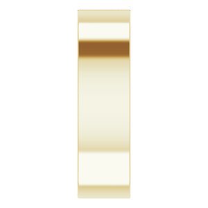 14K Yellow 2 mm Square Mens Ring Mounting