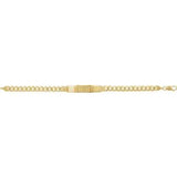 14K Yellow Curb Identification 8" Bracelet