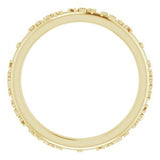 14K Yellow Faith Not Fear Ring