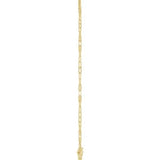 14K Yellow Sans Serif Initial A 6 1/2-7 1/2" Bracelet