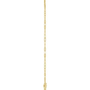 14K Yellow Sans Serif Initial A 6 1/2-7 1/2" Bracelet