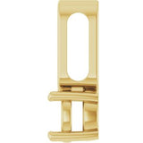 14K Yellow 5.2 mm Round Pendant Mounting