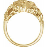 18K Yellow Nugget Ring