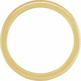 18K Yellow 6 mm Vine Inspired Band Size 10