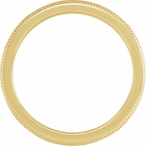 18K Yellow 6 mm Vine Inspired Band Size 10